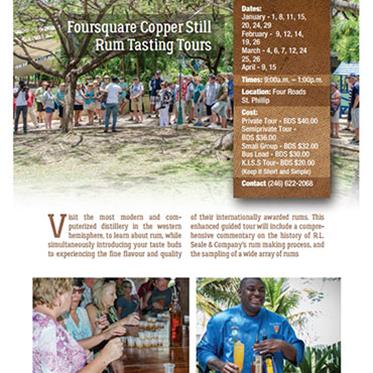 Foursquare Copper Still Rum Tasting Tours