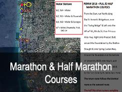 Percursos de maratona e meia maratona